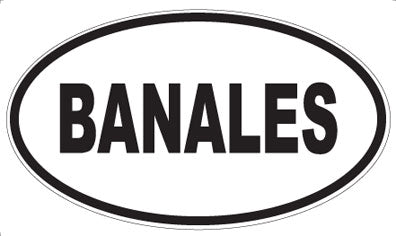 BANALES - Oval Magnet