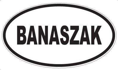 BANASZAK - Oval Magnet