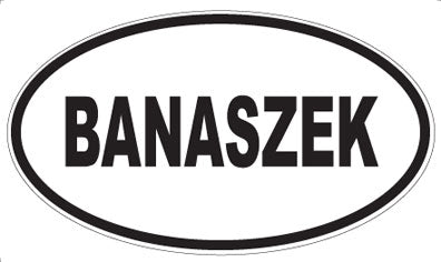 BANASZEK - Oval Magnet