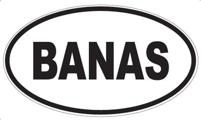 BANAS - Oval Magnet
