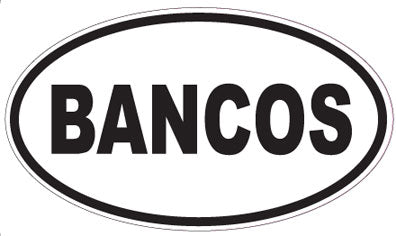 BANCOS - Oval Sticker