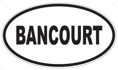 BANCOURT - Oval Magnet