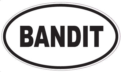 BANDIT - Oval Sticker