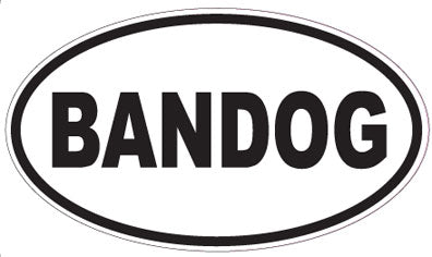 BANDOG - Oval Sticker