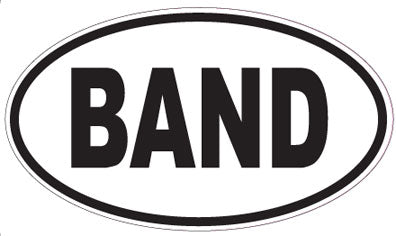 BAND - Oval Sticker
