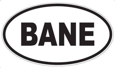BANE - Oval Magnet