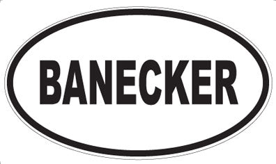 BANECKER - Oval Magnet