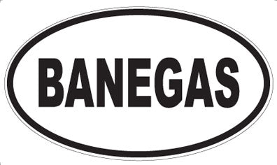BANEGAS - Oval Magnet