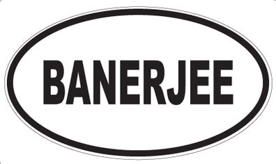 BANERJEE - Oval Magnet