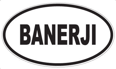 BANERJI - Oval Magnet