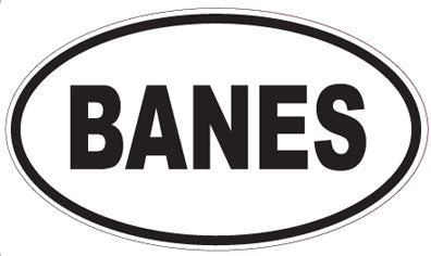 BANES - Oval Magnet