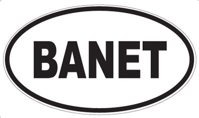 BANET - Oval Magnet