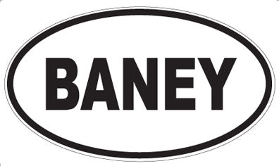 BANEY - Oval Magnet