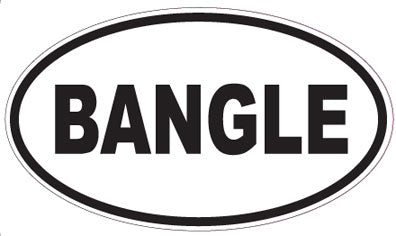BANGLE - Oval Sticker