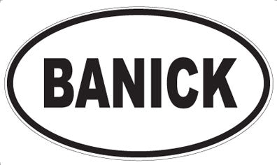BANICK - Oval Magnet