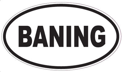 BANING - Oval Sticker