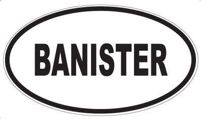 BANISTER - Oval Magnet