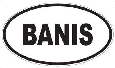 BANIS - Oval Magnet
