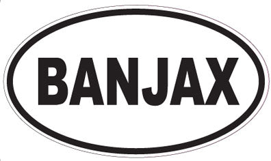 BANJAX - Oval Sticker