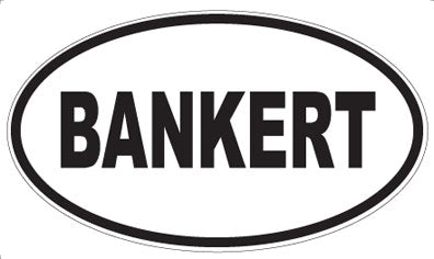 BANKERT - Oval Magnet