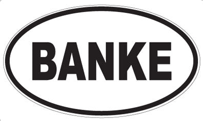 BANKE - Oval Magnet