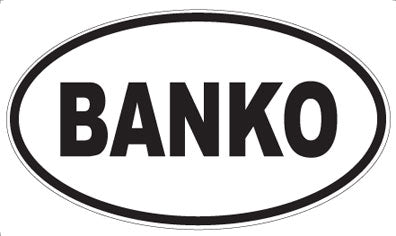 BANKO - Oval Magnet