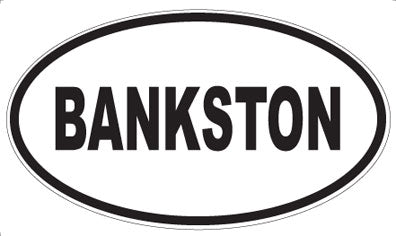 BANKSTON - Oval Magnet