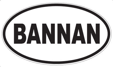 BANNAN - Oval Magnet