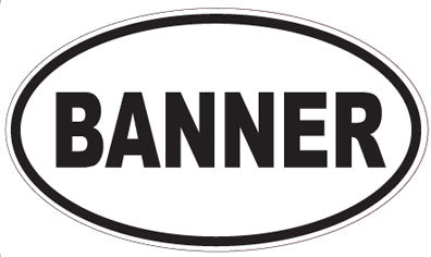 BANNER - Oval Sticker