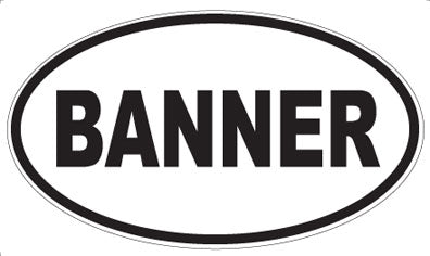 BANNER - Oval Magnet