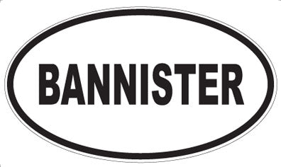BANNISTER - Oval Magnet