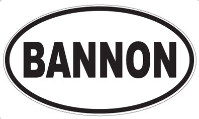 BANNON - Oval Magnet