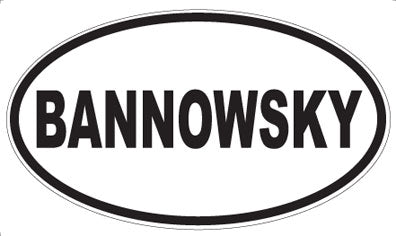 BANNOWSKY - Oval Magnet