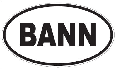 BANN - Oval Magnet