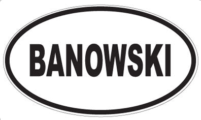 BANOWSKI - Oval Magnet
