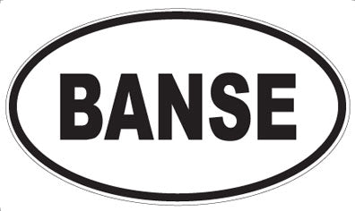 BANSE - Oval Magnet