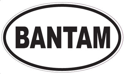 BANTAM - Oval Sticker