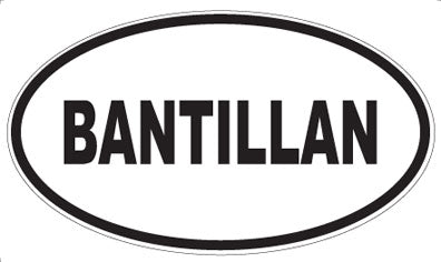 BANTILLAN - Oval Magnet