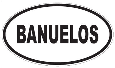 BANUELOS - Oval Magnet