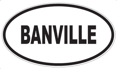 BANVILLE - Oval Magnet