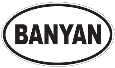 BANYAN - Oval Sticker