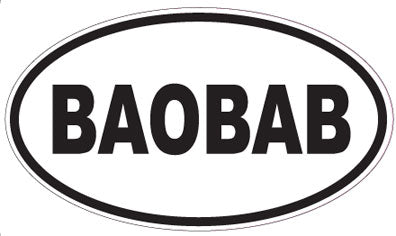 BAOBAB - Oval Sticker
