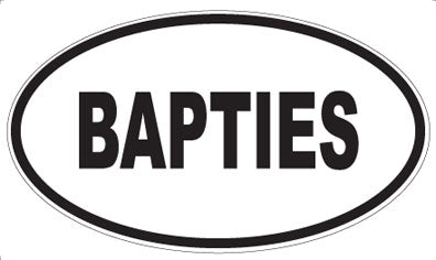 BAPTIES - Oval Magnet