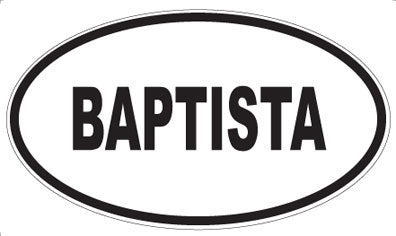 BAPTISTA - Oval Magnet
