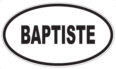 BAPTISTE - Oval Magnet