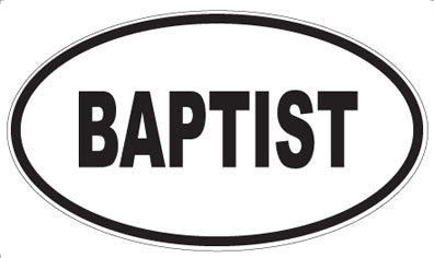 BAPTIST - Oval Magnet