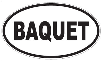 BAQUET - Oval Magnet