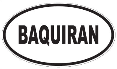 BAQUIRAN - Oval Magnet