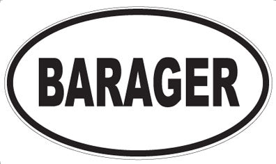 BARAGER - Oval Magnet