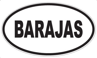 BARAJAS - Oval Magnet